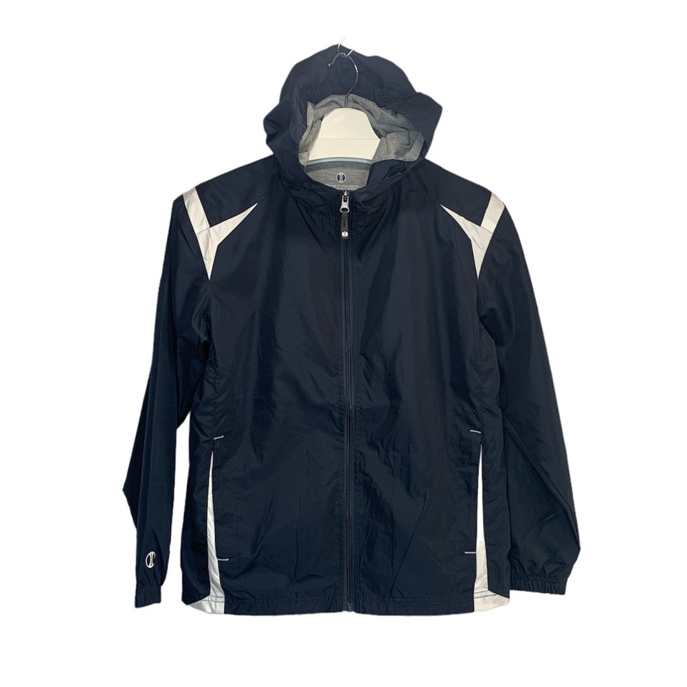 Holloway Full Zip Charger Micro-Cord Hooded Jackets Youth Size L